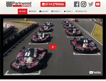 Tablet Screenshot of parkwoodkarting.com